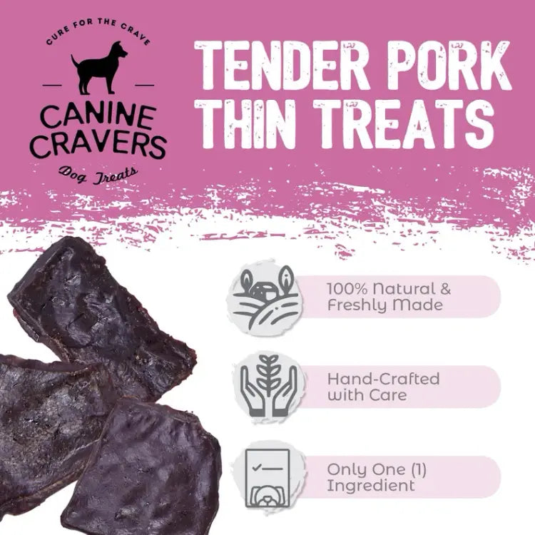 Tender Pork Thins Dog Treat